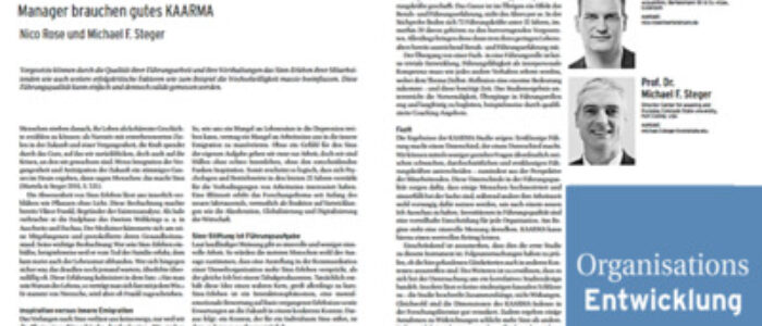 Nico Rose | Michael Steger | OrganisationsEntwicklung